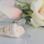 Radiant Pave Lab Grown Diamond Engagement Ring