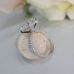 Radiant Pave Lab Grown Diamond Engagement Ring