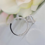 Radiant Pave Lab Grown Diamond Engagement Ring