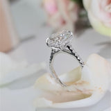Oval Pave Lab Grown Diamond Engagement Ring