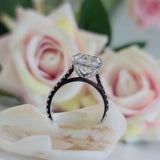Oval Pave Lab Grown Diamond Engagement Ring