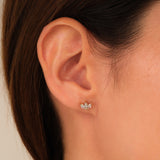 0.60 TCW Marquise Cut Stud Moissanite Earrings