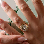 1.56 CT Antique Cushion Bezel Lab Grown Diamond Engagement Ring