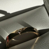 0.15 TCW Round Shaped Flush Setting Lab Grown Diamond Wedding Band