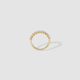 0.27 TCW Princess Shaped Half Eternity Lab Grown Diamond Wedding Band