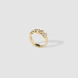 1.65 TCW Oval Shaped Half Eternity Lab Grown Diamond Wedding Band