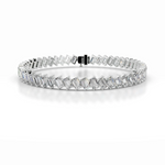 15 TCW Round Lab Grown Diamond Tennis Bracelet