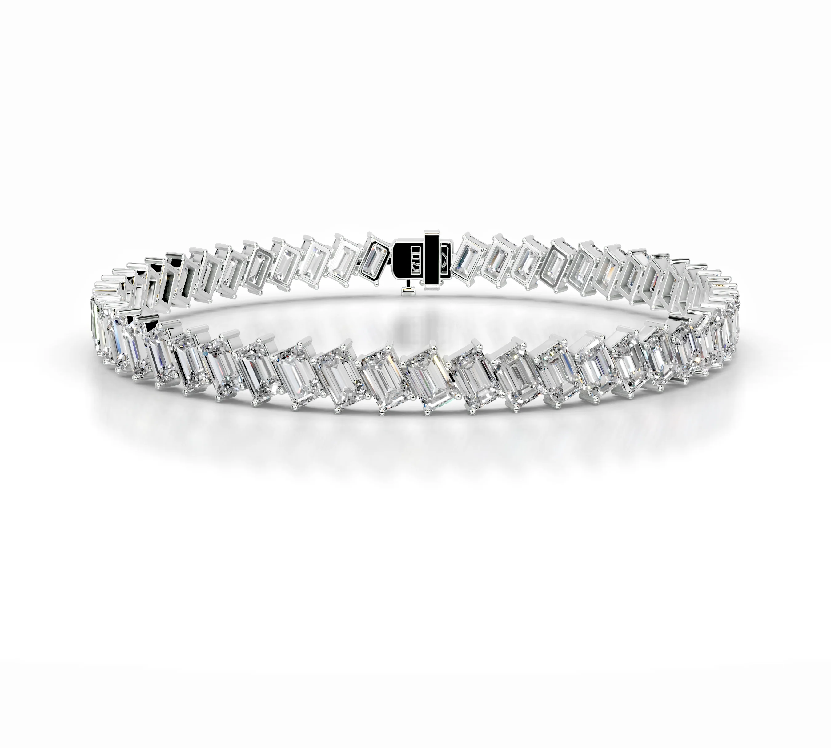 15 TCW Round Lab Grown Diamond Tennis Bracelet