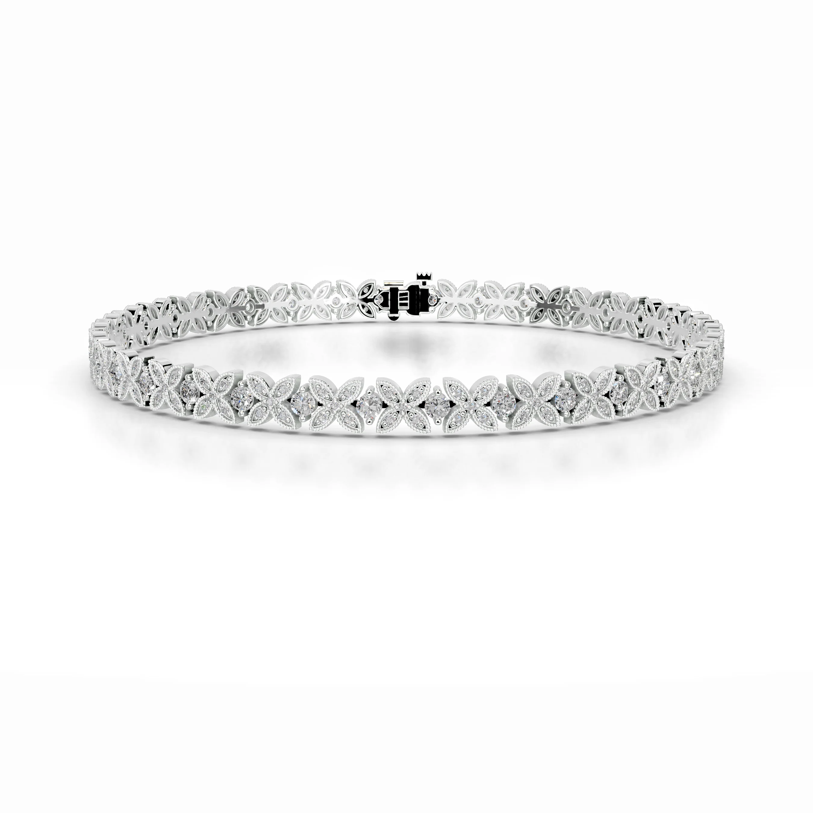 2.5 TCW Round Lab Grown Diamond Tennis Bracelet