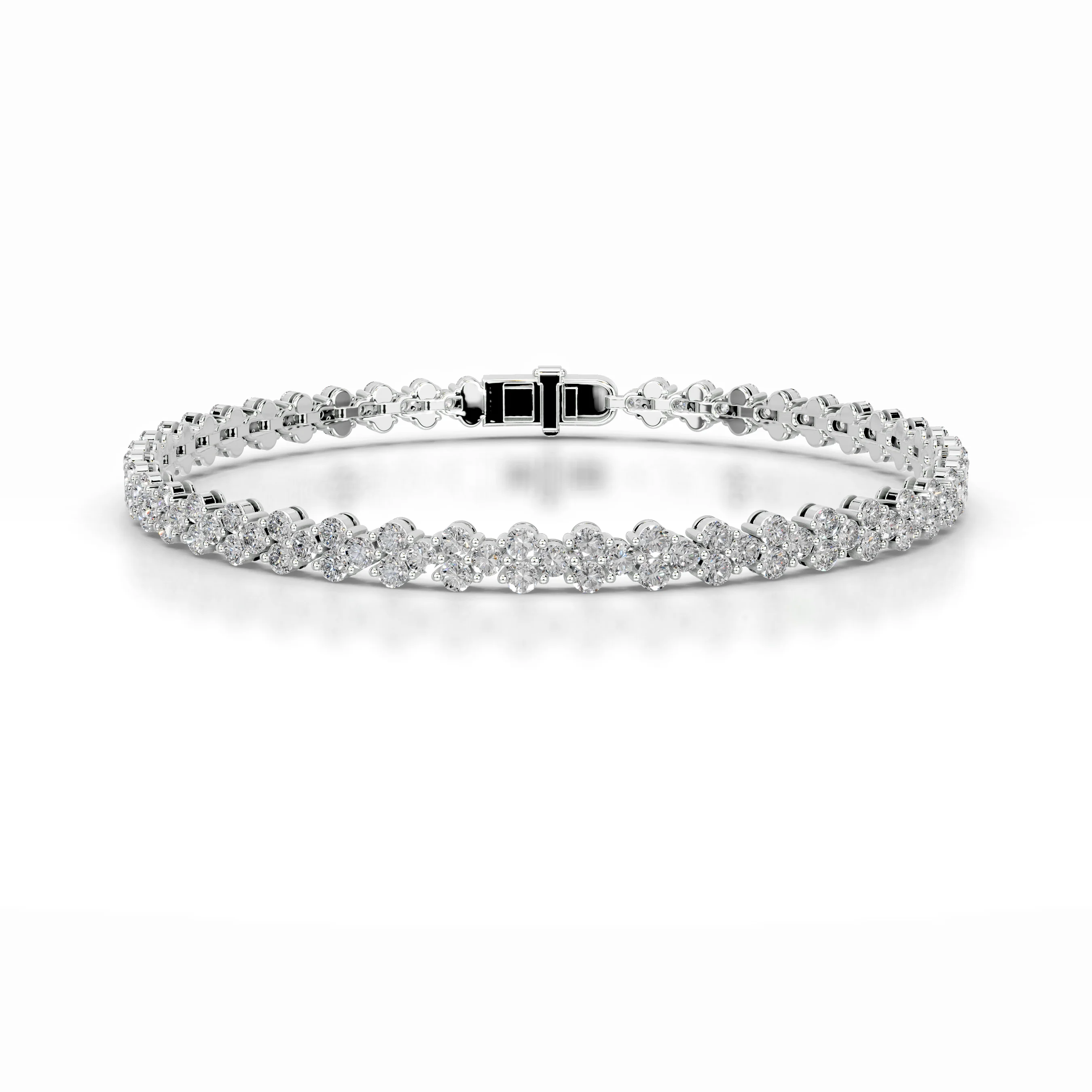 7.5 TCW Round Lab Grown Diamond Tennis Bracelet