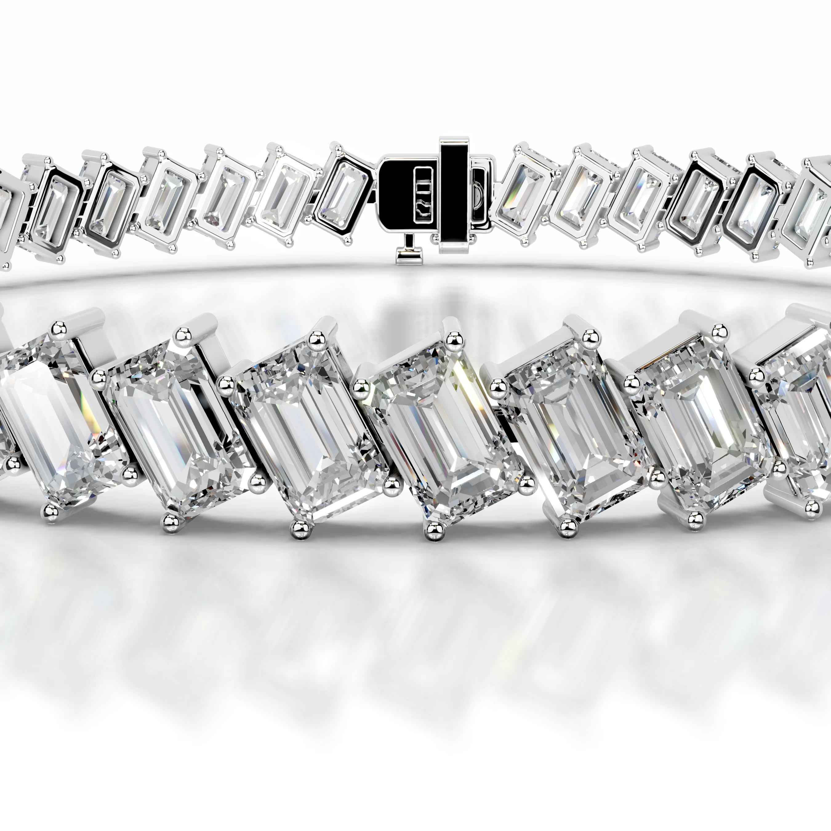 15 TCW Round Lab Grown Diamond Tennis Bracelet
