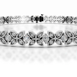 2.5 TCW Round Lab Grown Diamond Tennis Bracelet