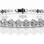7.5 TCW Round Lab Grown Diamond Tennis Bracelet