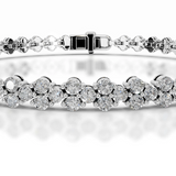 7.5 TCW Round Lab Grown Diamond Tennis Bracelet