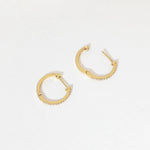 0.6 TCW Round Moissanite Hoop Earrings