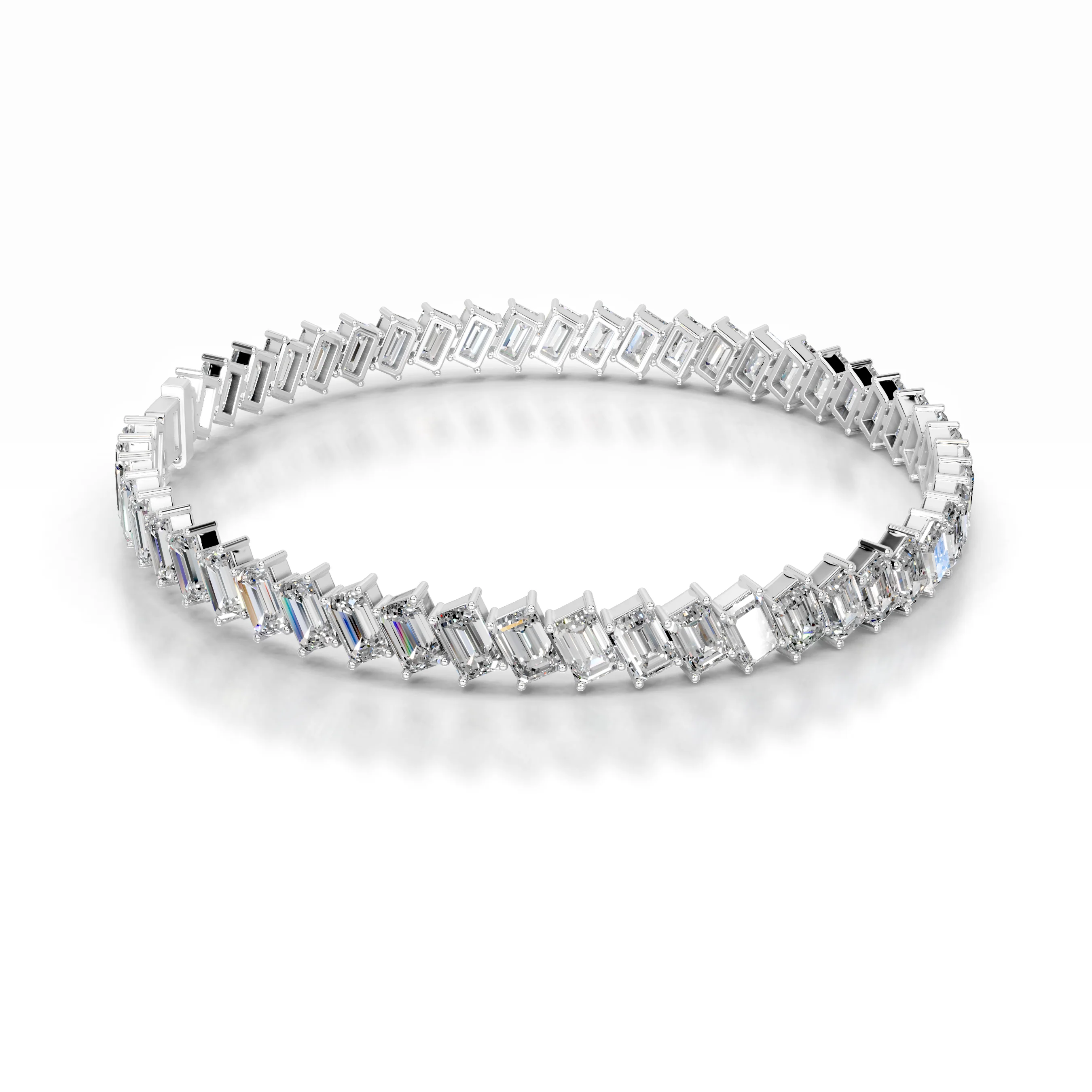 15 TCW Round Lab Grown Diamond Tennis Bracelet