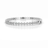 7.5 TCW Round Lab Grown Diamond Tennis Bracelet