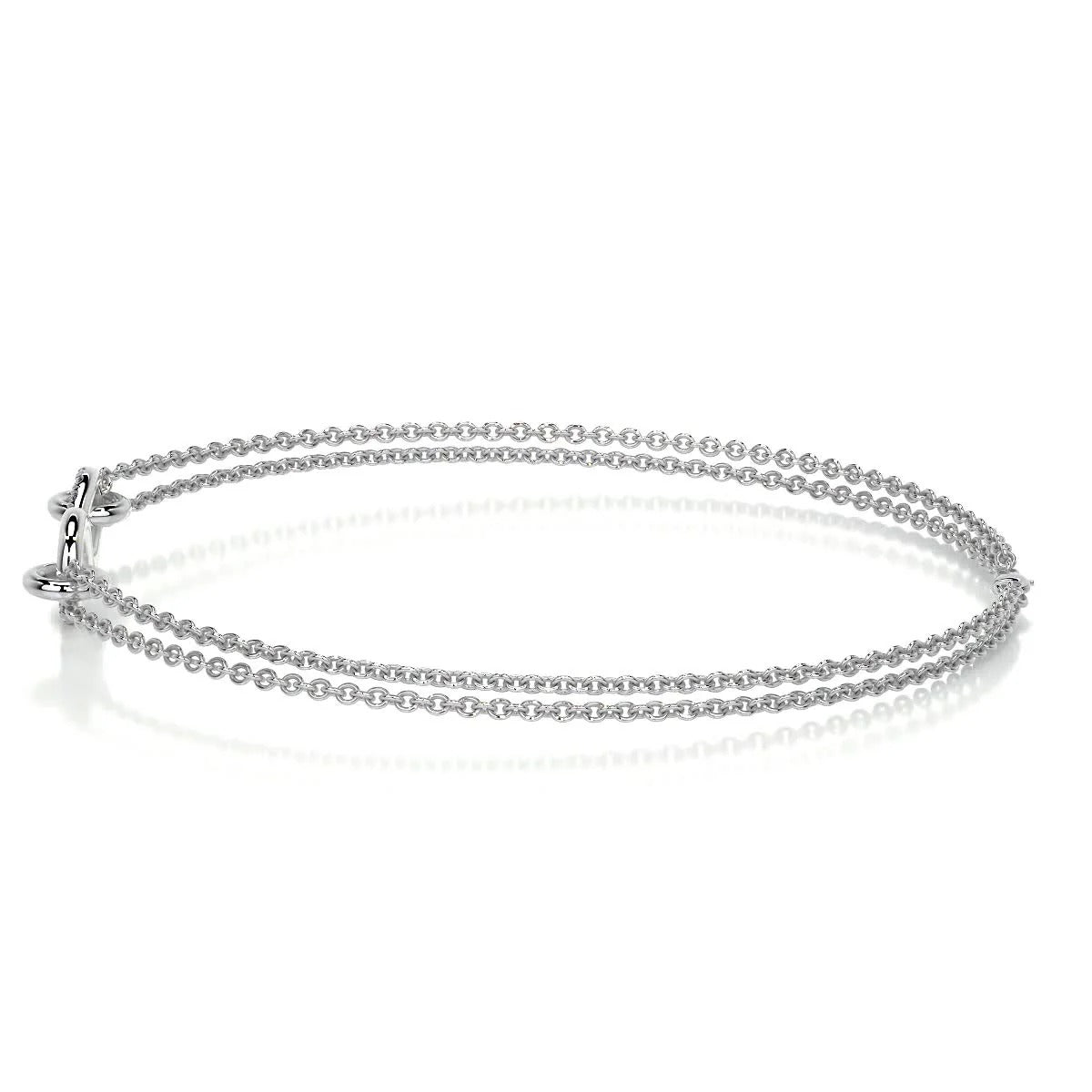 0.07 TCW Round Lab Grown Diamond Tennis Bracelet