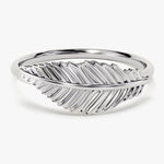Feather Wedding Band