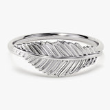 Feather Wedding Band