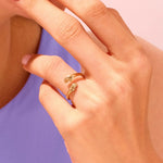 Hugging Hand Wedding Band