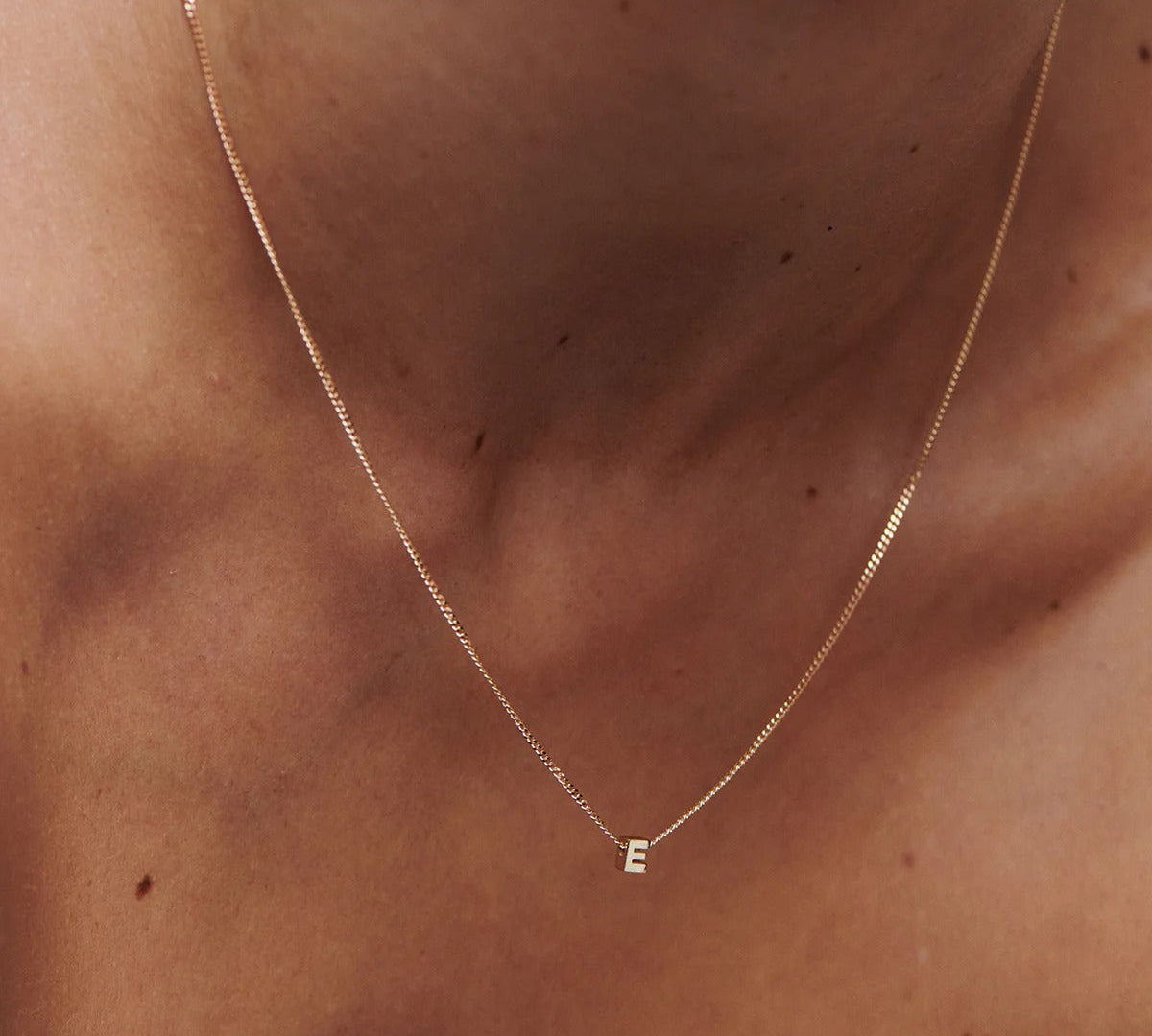 Tiny Initial Necklace