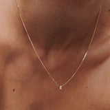 Tiny Initial Necklace