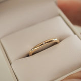 0.01 TCW Round Shaped Flush Setting Lab Grown Diamond Wedding Band