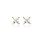 0.7 TCW Marquise Cut Flower Moissanite Earrings