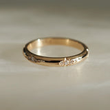 0.15 TCW Round Shaped Flush Setting Lab Grown Diamond Wedding Band
