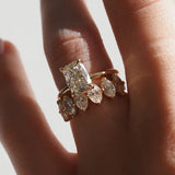 1.65 TCW Oval Shaped Half Eternity Lab Grown Diamond Wedding Band