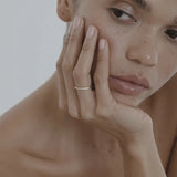 0.012 TCW Round Shaped Half Eternity Lab Grown Diamond Wedding Band