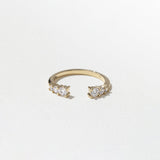 0.38 TCW Round Shape Open Shank Wedding Band