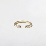 0.24 TCW Baguette - Open Shank Wedding Band