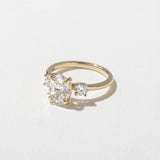 Oval Lab Grown Diamond Three Stone Engagement Ring