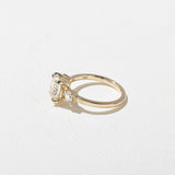 Oval Lab Grown Diamond Three Stone Engagement Ring