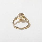 Oval Lab Grown Diamond Bezel Solitaire Engagement Ring