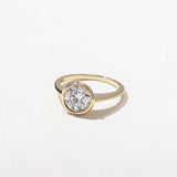 Round Lab Grown Diamond Bezel Solitaire Engagement Ring