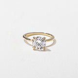 Round Lab Grown Diamond Solitaire Engagement Ring
