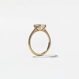 Emerald Lab Grown Diamond Solitaire Engagement Ring