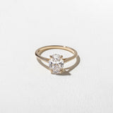 Oval Lab Grown Diamond Solitaire Engagement Ring