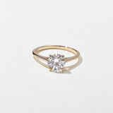 Round Lab Grown Diamond Solitaire Engagement Ring