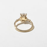 Oval Lab Grown Diamond Three Stone Engagement Ring