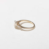 Oval Lab Grown Diamond Three Stone Engagement Ring