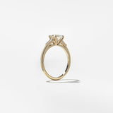 Oval Lab Grown Diamond Three Stone Engagement Ring