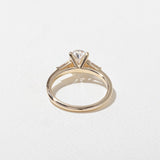 Oval Lab Grown Diamond Three Stone Engagement Ring