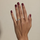 Round Lab Grown Diamond Pave Setting Engagement Ring
