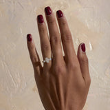 Oval Lab Grown Diamond Three Stone Engagement Ring