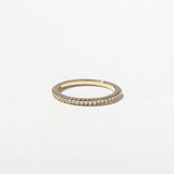 0.20 TCW Round Half Eternity Lab Grown Diamond Wedding Band