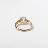 Round Lab Grown Diamond Three Stone Engagement Ring